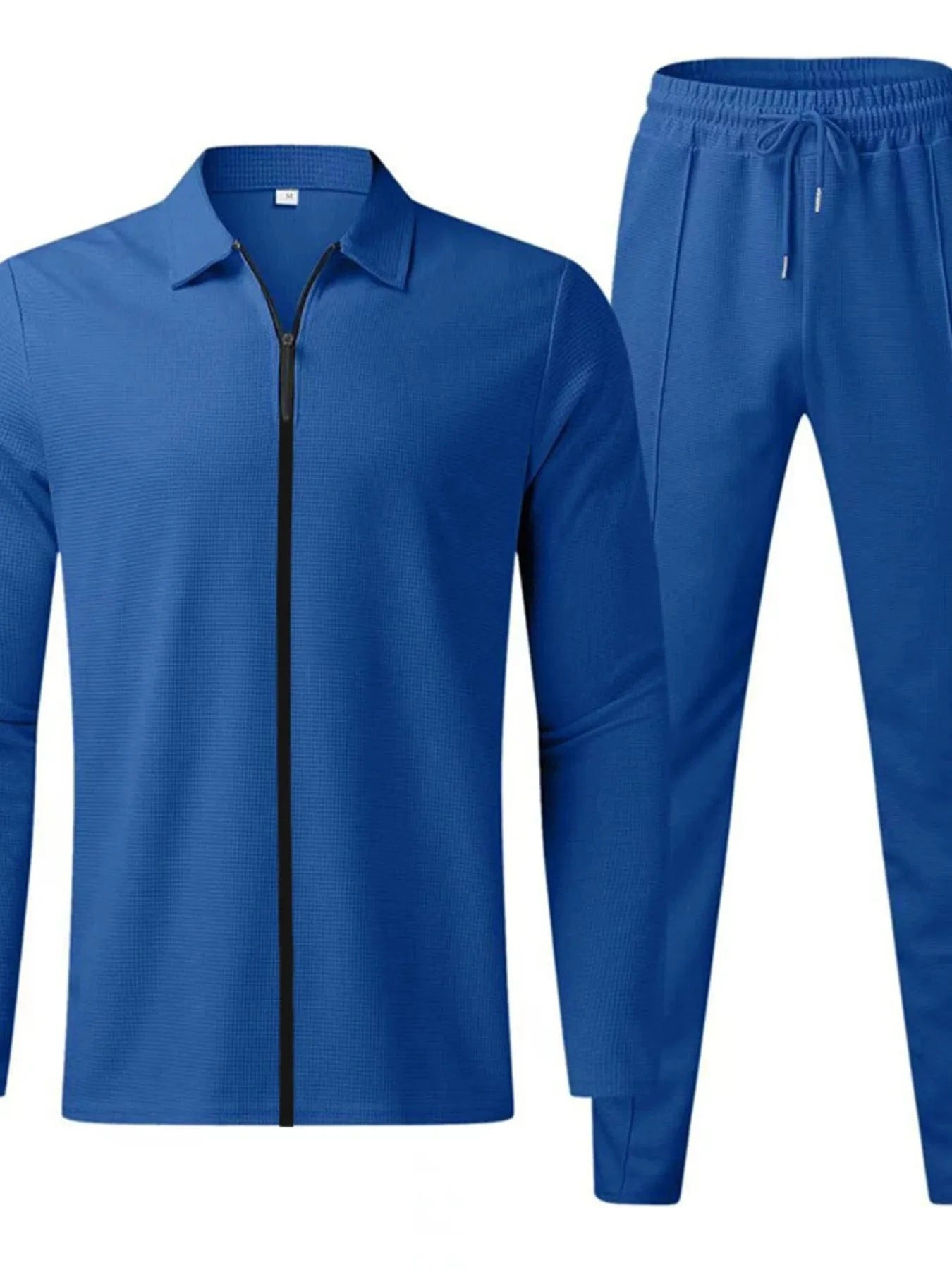 Men's Zip Up Top and Pants Set Men's Sets Royal Blue / S The Nichole Collection