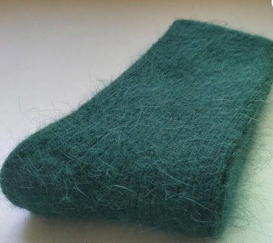 Merino Wool Winter Socks (Bold Colors) Dark Green The Nichole Collection