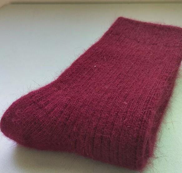 Merino Wool Winter Socks (Bold Colors) Wine The Nichole Collection