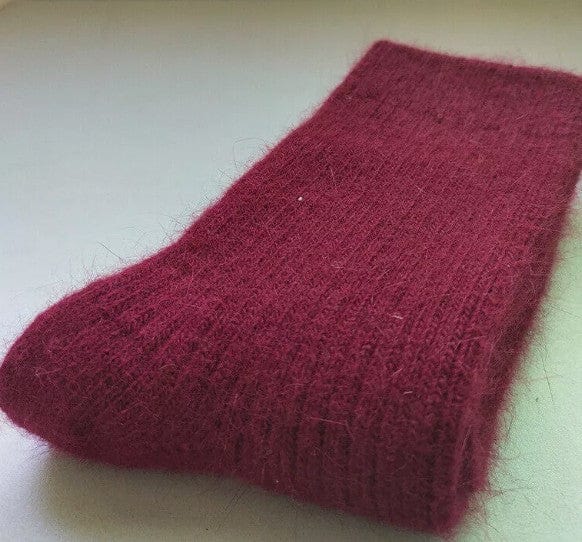 Merino Wool Winter Socks Crimson / 36-42 The Nichole Collection