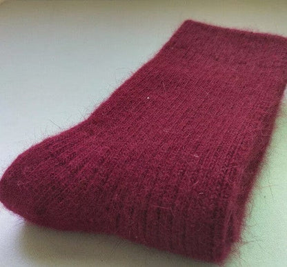 Merino Wool Winter Socks Crimson / 36-42 The Nichole Collection