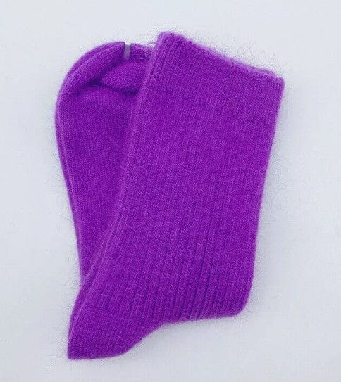 Merino Wool Winter Socks Purple / 36-42 The Nichole Collection
