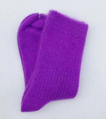 Merino Wool Winter Socks Purple / 36-42 The Nichole Collection