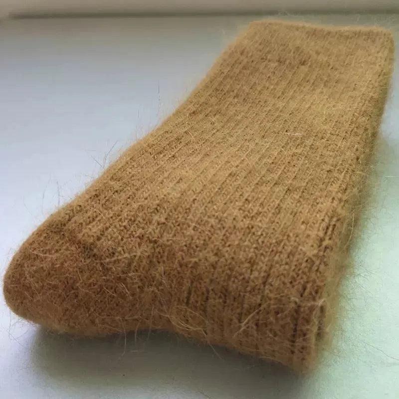 Merino Wool Winter Socks Khaki / 36-42 The Nichole Collection