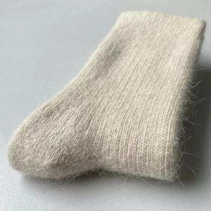 Merino Wool Winter Socks Beige / 36-42 The Nichole Collection