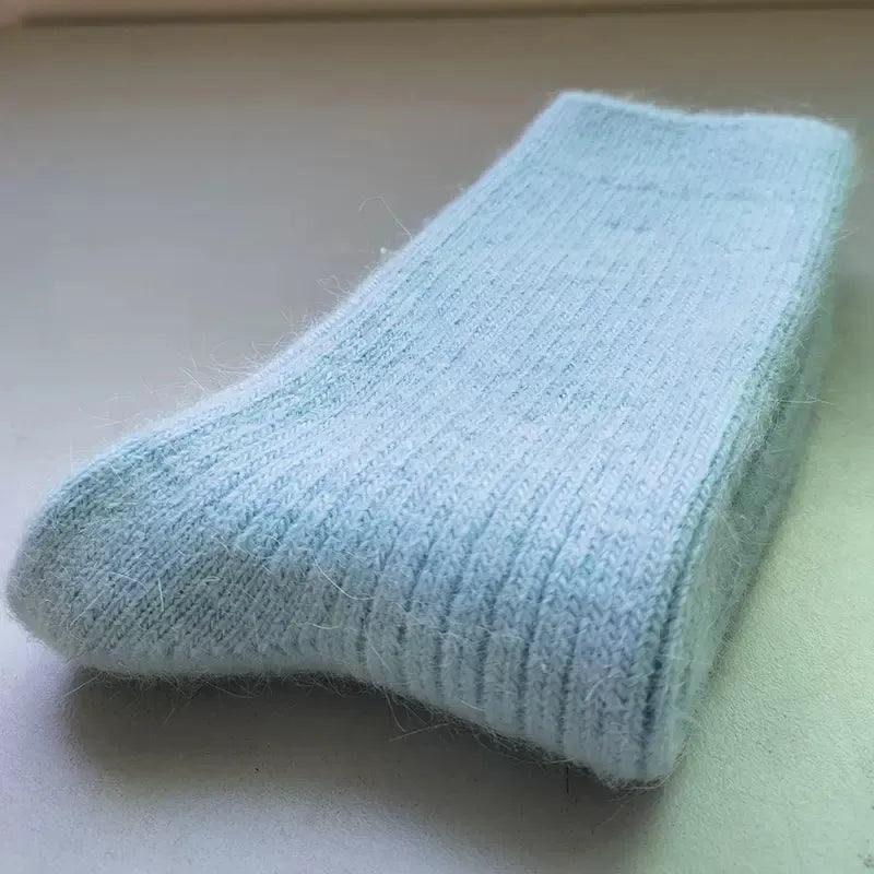 Merino Wool Winter Socks Light blue / 36-42 The Nichole Collection