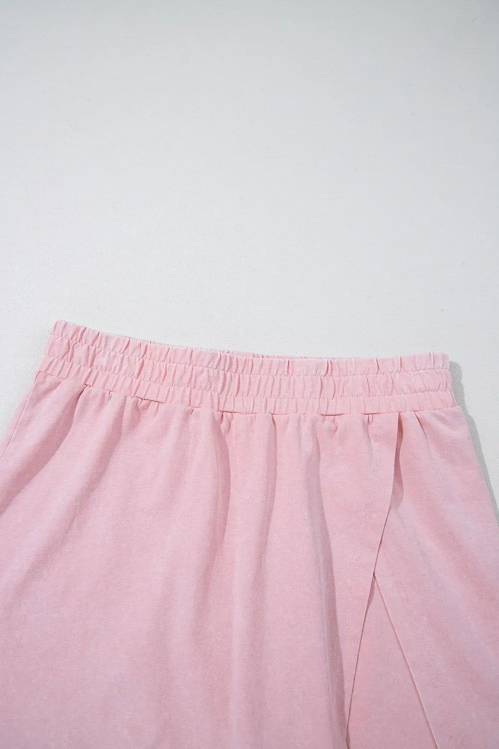 Mineral Wash Cotton Tank Top and Slit Skort Set The Nichole Collection