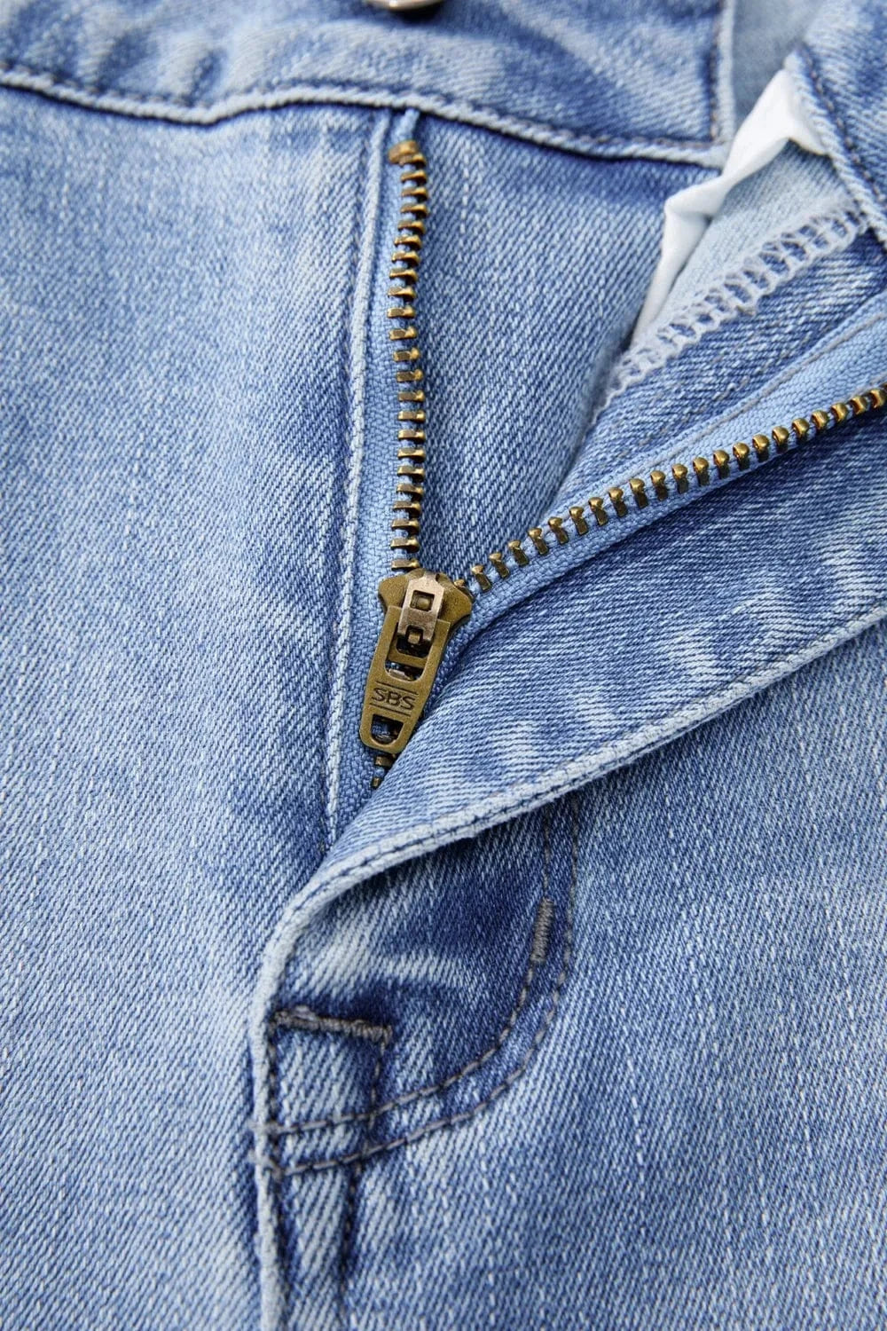 Mineral Wash Raw Hem High Waist Flared Jeans The Nichole Collection