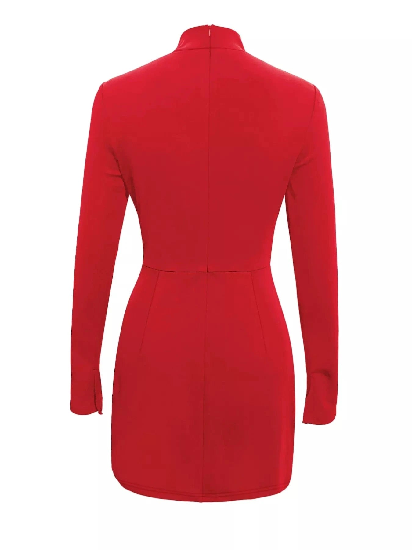 Mock Neck Long Sleeve Bodycon Dress Dresses The Nichole Collection
