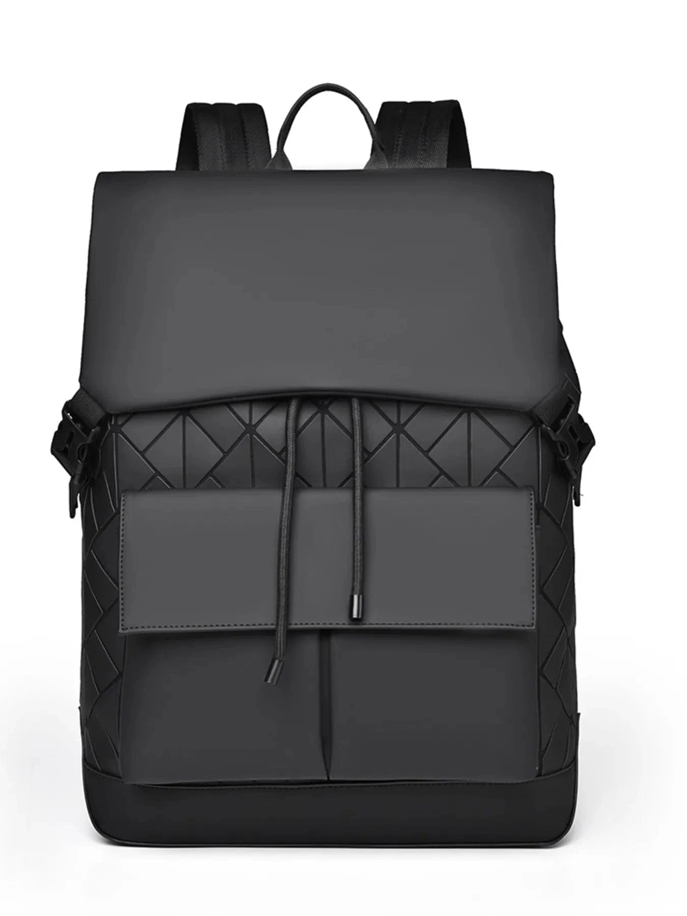 Modern Drawstring Backpack Bag Backpacks Technology Black / One Size The Nichole Collection