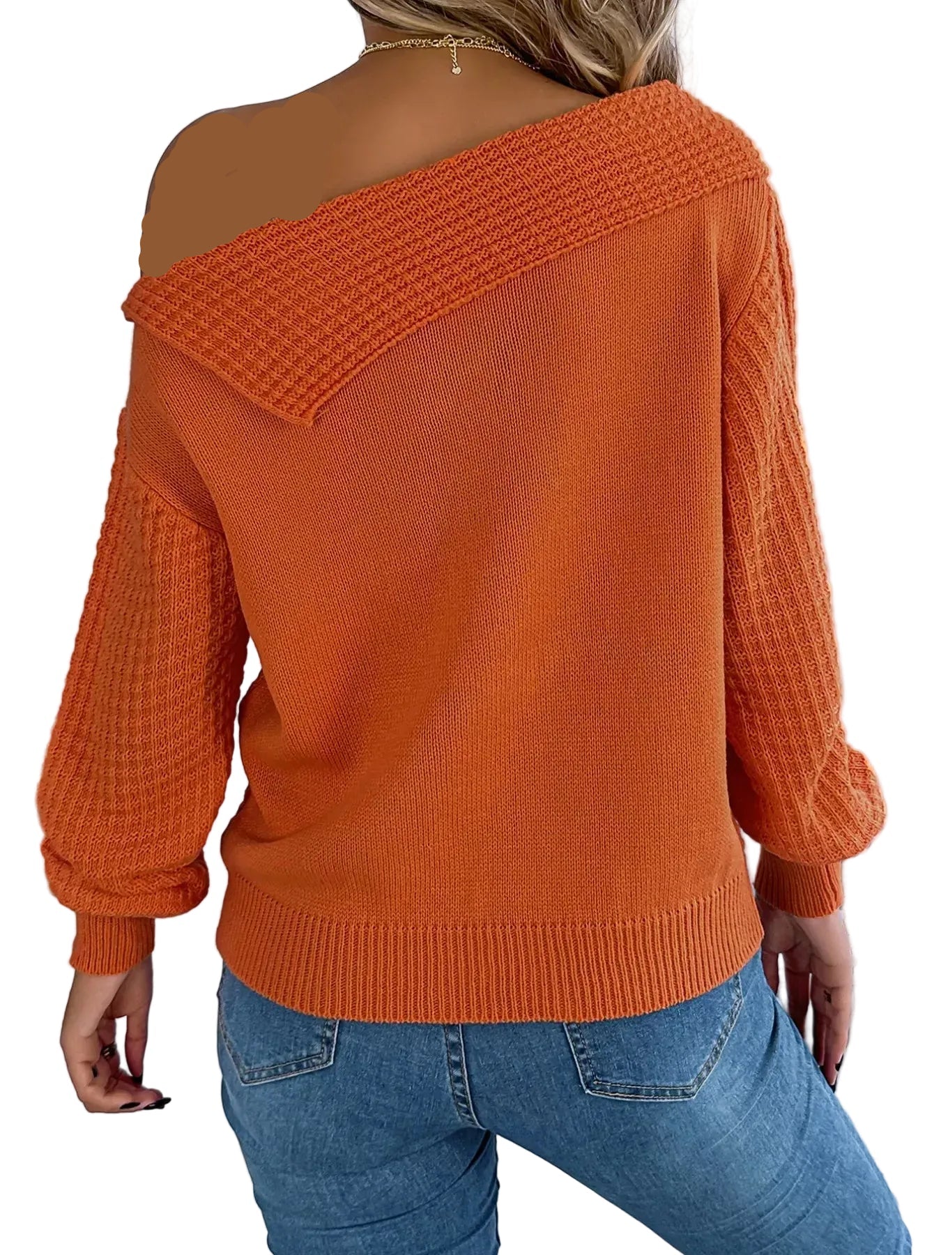 Off-Shoulder Cable Knit Sweater The Nichole Collection - Official Site