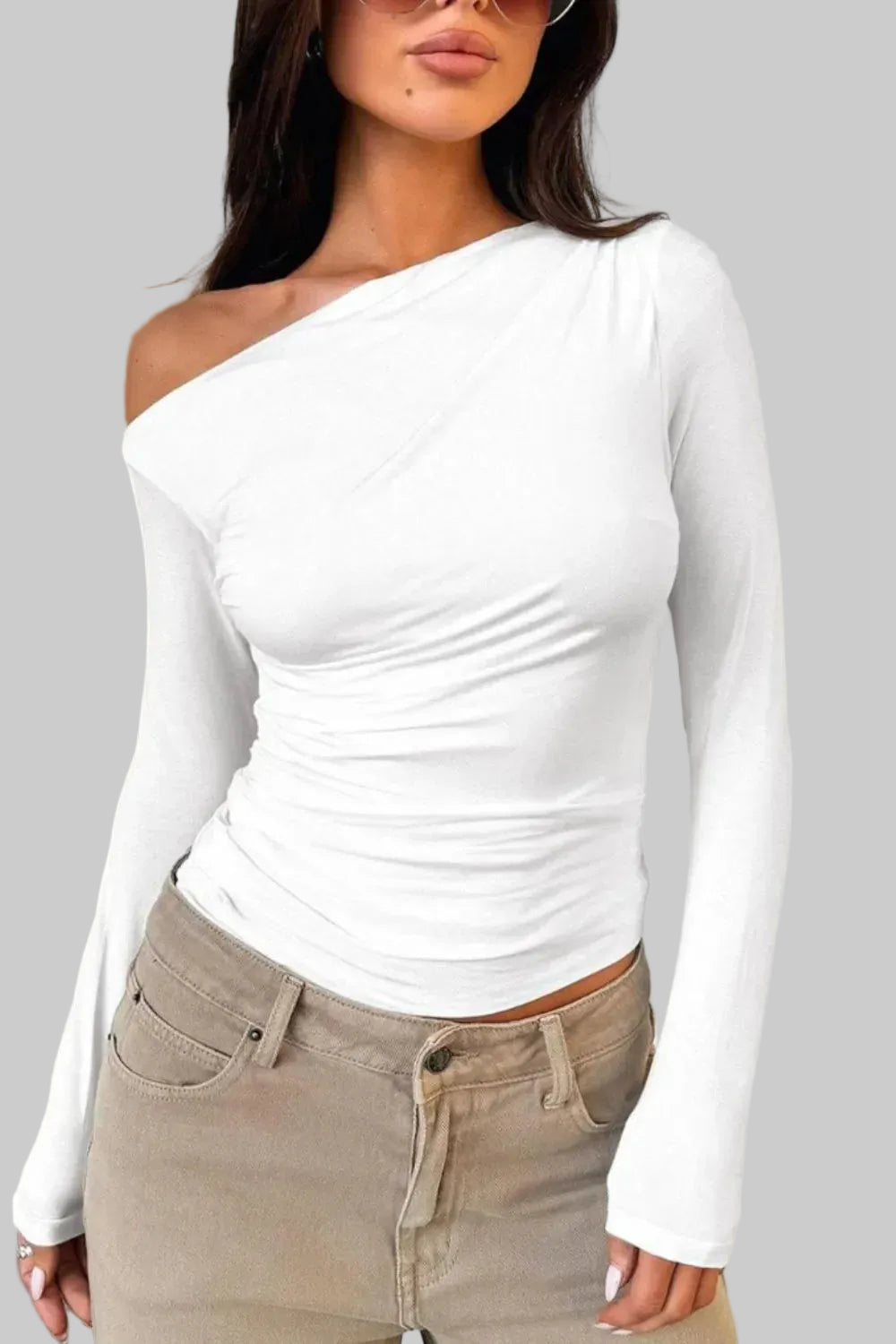 Off Shoulder Long Sleeve Top Shirts & Tops The Nichole Collection - Official Site