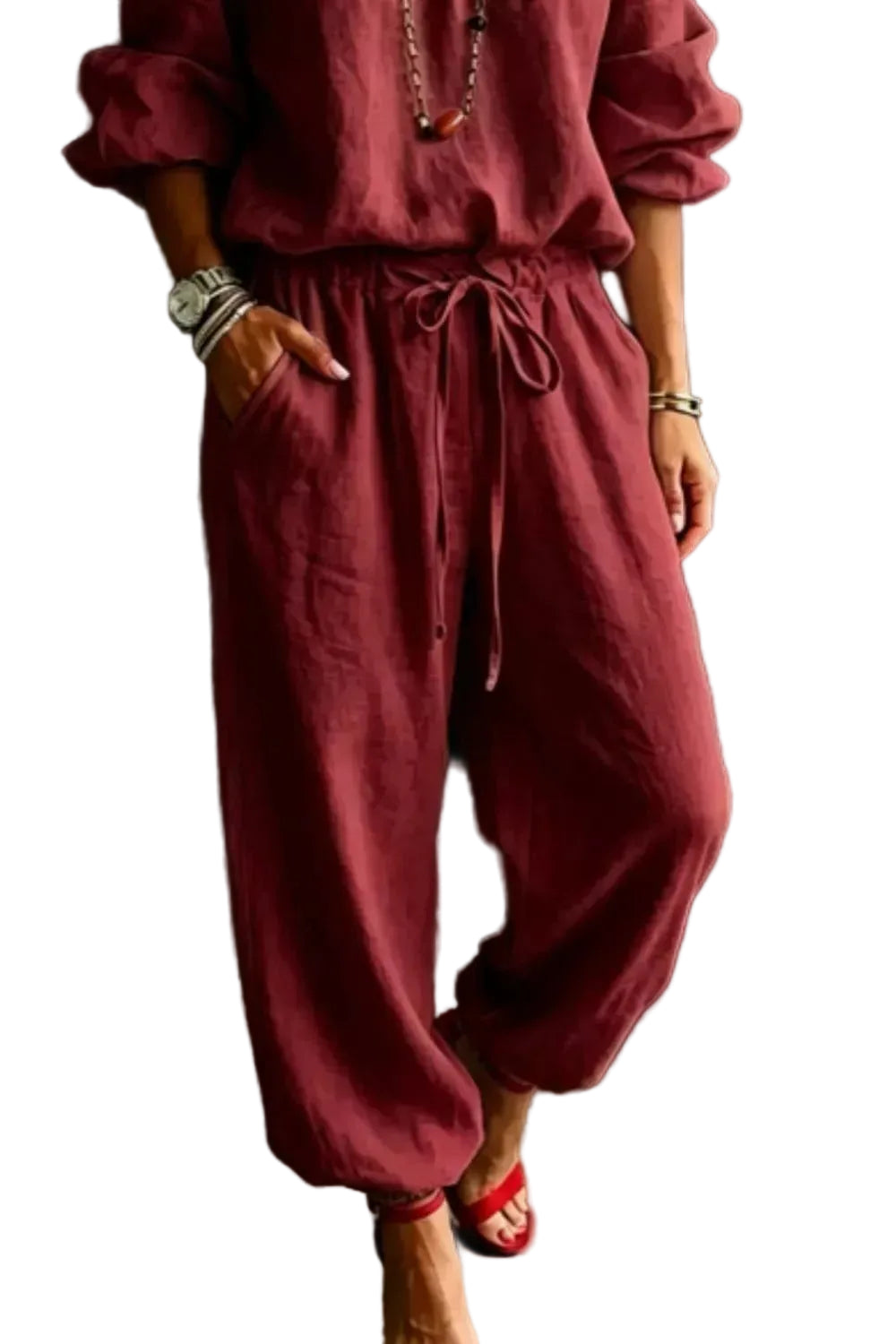 Off-Shoulder Top and Pants Set The Nichole Collection - Official Site