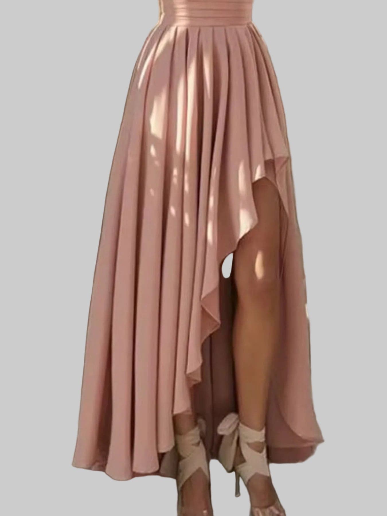 One-Shoulder Asymmetrical Hen Dress Plus Size The Nichole Collection