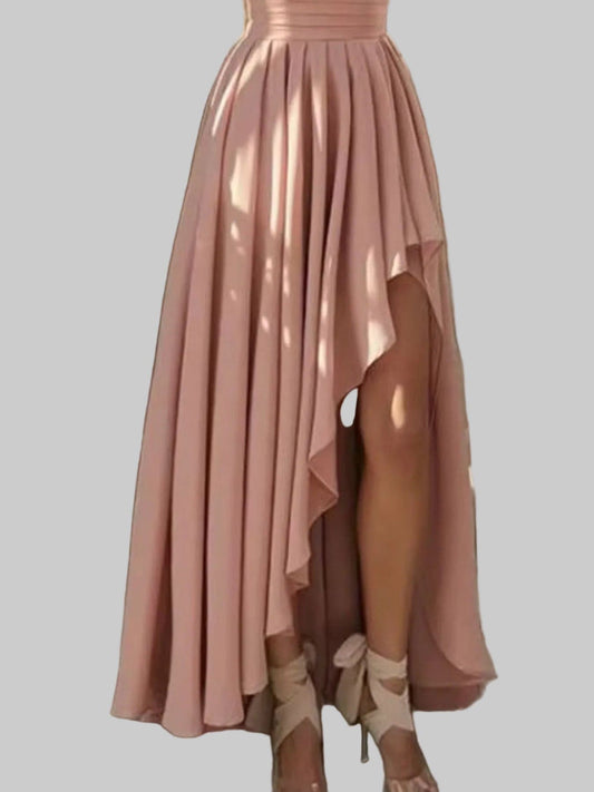 One-Shoulder Asymmetrical Hen Dress Plus Size The Nichole Collection