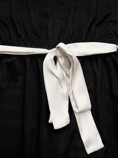 One-Shoulder Bowknot Wide Leg Jumpsuit The Nichole Collection
