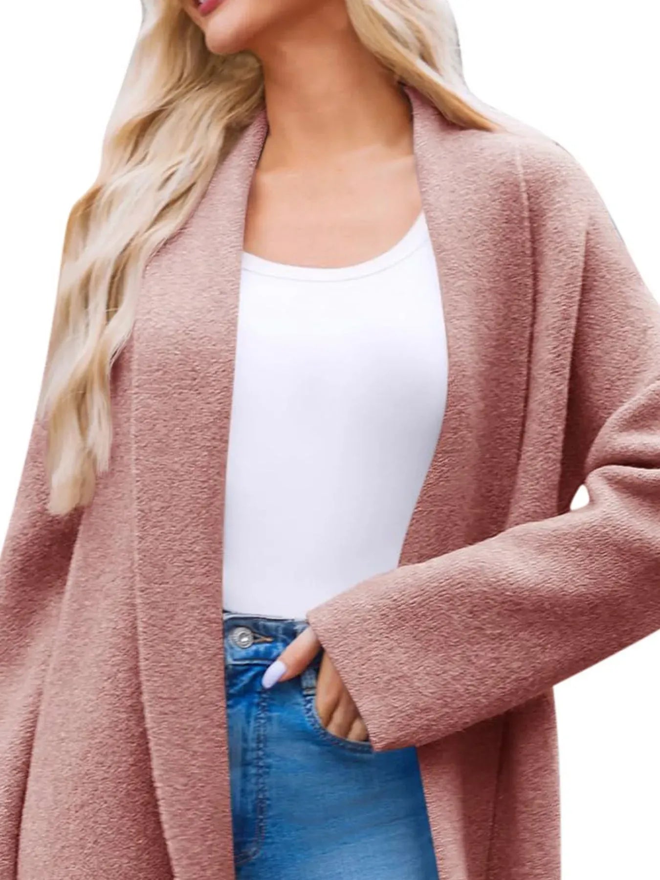 Open Front Longline Coat The Nichole Collection