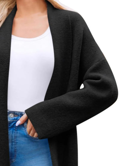 Open Front Longline Coat The Nichole Collection