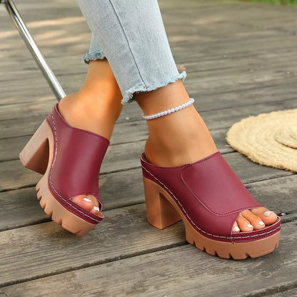 Open Toe Block Heels Sandals The Nichole Collection - Official Site