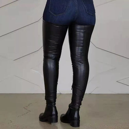 Over-the-Knee Block Heels Boots The Nichole Collection