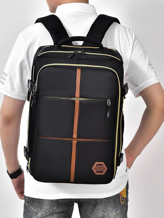 Oxford Cloth Multifunction Backpack Bag Black / One Size The Nichole Collection - Official Site