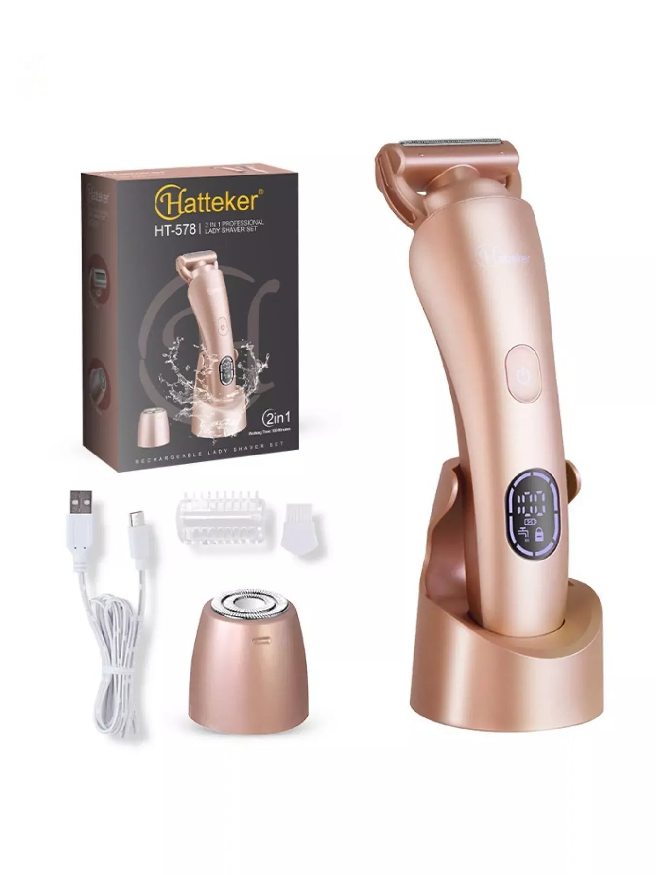 Painless Waterproof Hair Removal Rose Gold / ONESIZE Trendsi