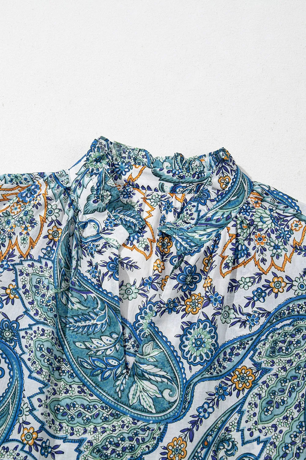 Paisley Floral V Neck Short Sleeve Mini Dress Mini Dresses The Nichole Collection - Official Site