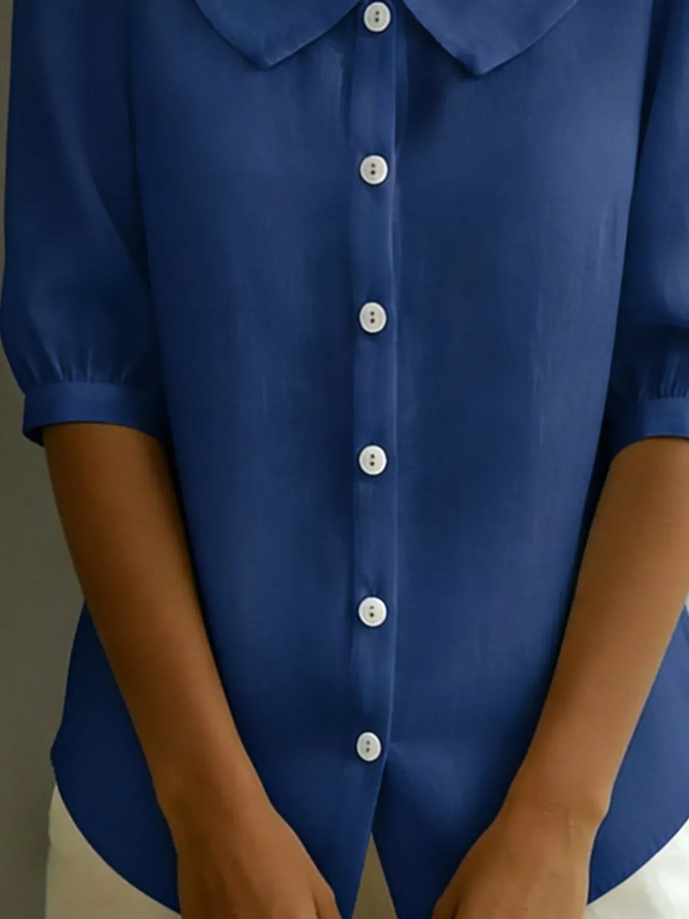 Peter Pan Collar Puff Sleeve Shirt The Nichole Collection - Official Site