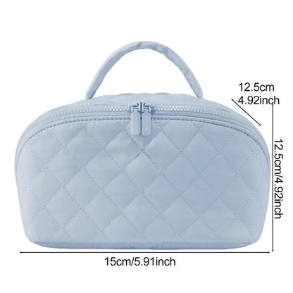 Petition Makeup Bag for Women – Lay-Flat Wide Open Cosmetic Case in Faux Leather - Limited Time The Nichole Collection