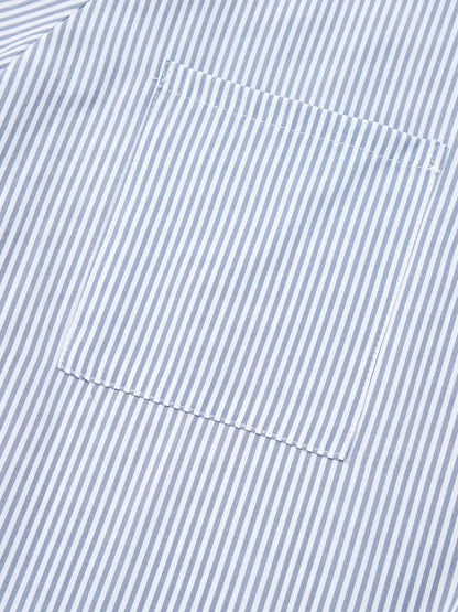 Pinstripe Smocked Cuff Button-Down Blouse The Nichole Collection - Official Site