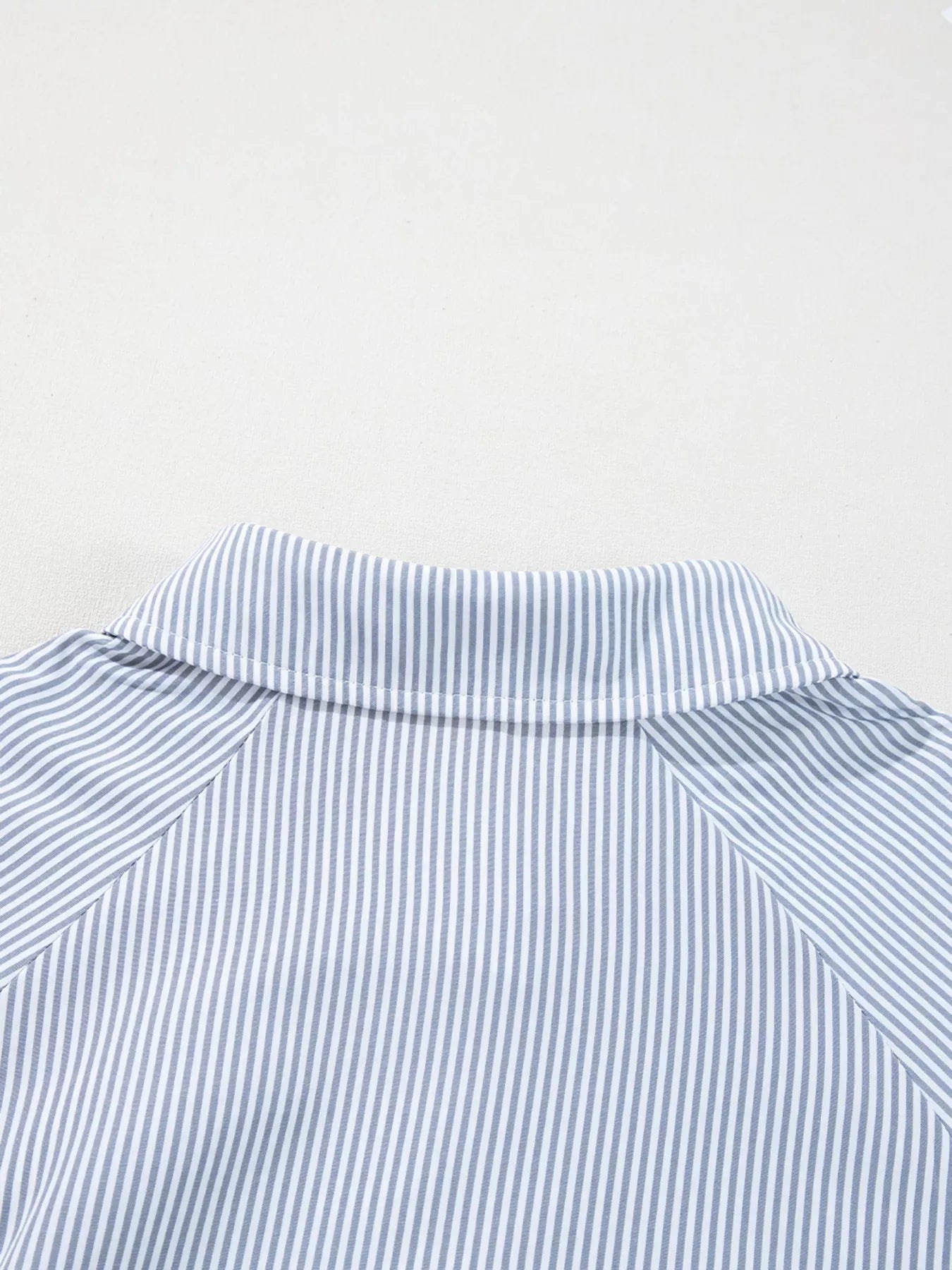 Pinstripe Smocked Cuff Button-Down Blouse The Nichole Collection - Official Site
