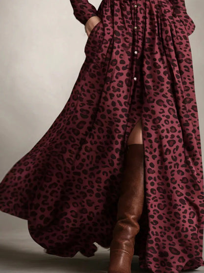 Plaid Button Front Maxi Shirt Dress The Nichole Collection