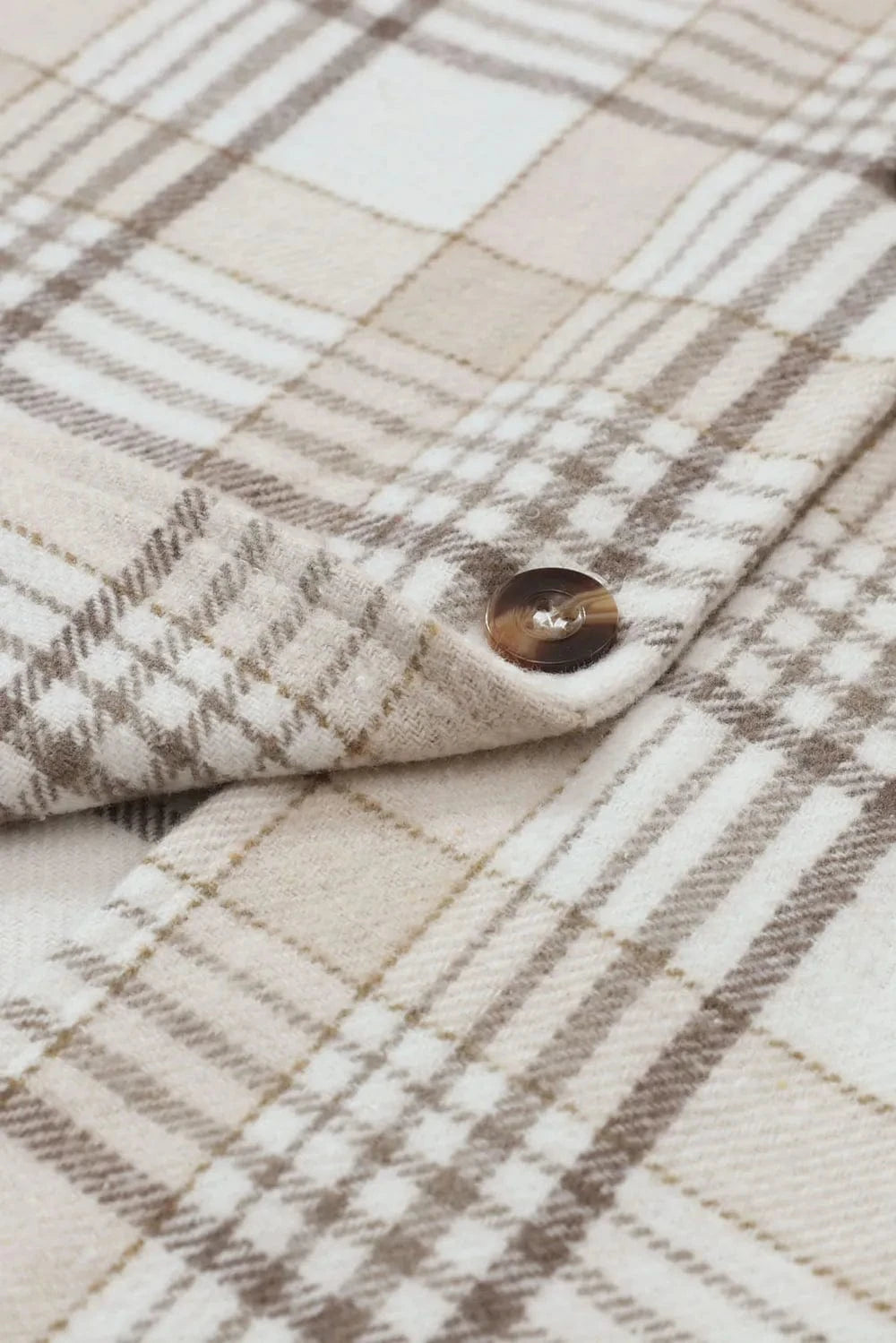 Plaid Removable Hood Button Up Shacket The Nichole Collection