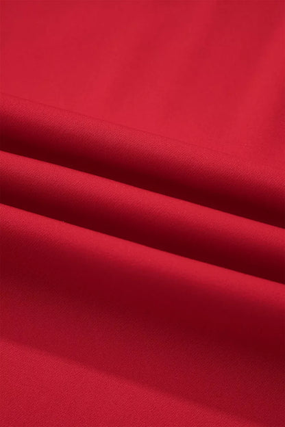 Pleated Detail Pull On High Elastic Waist Loose Straight Pants The Nichole Collection