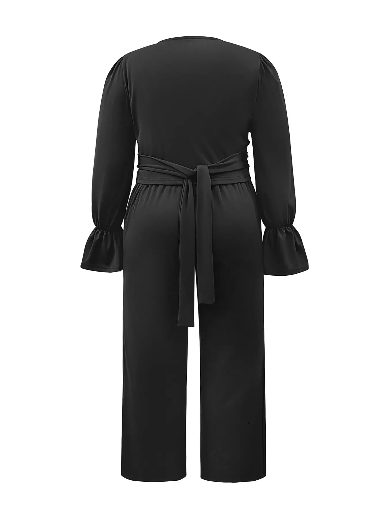 Plus Size Flounce Sleeve Top and Pants Set Women's Sets The Nichole Collection