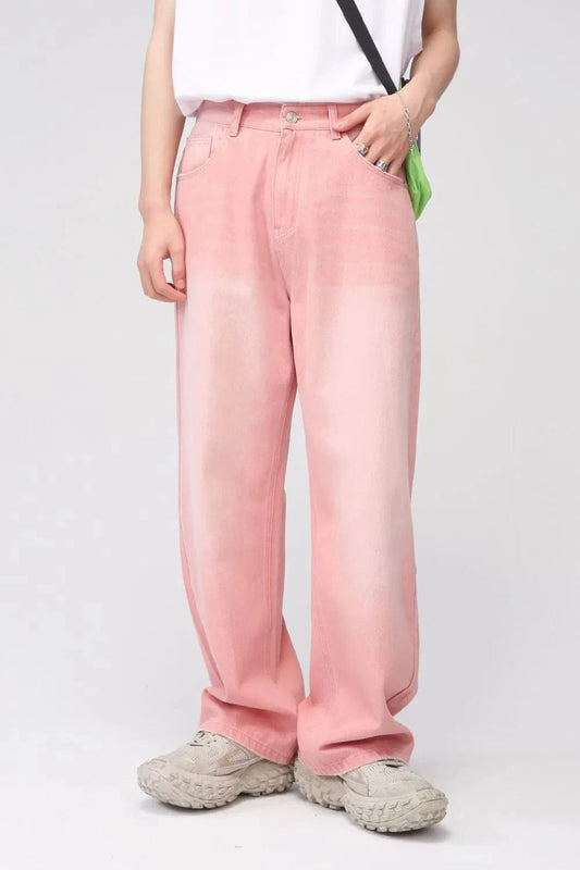 Pocketed Baggy Jeans Trendsi
