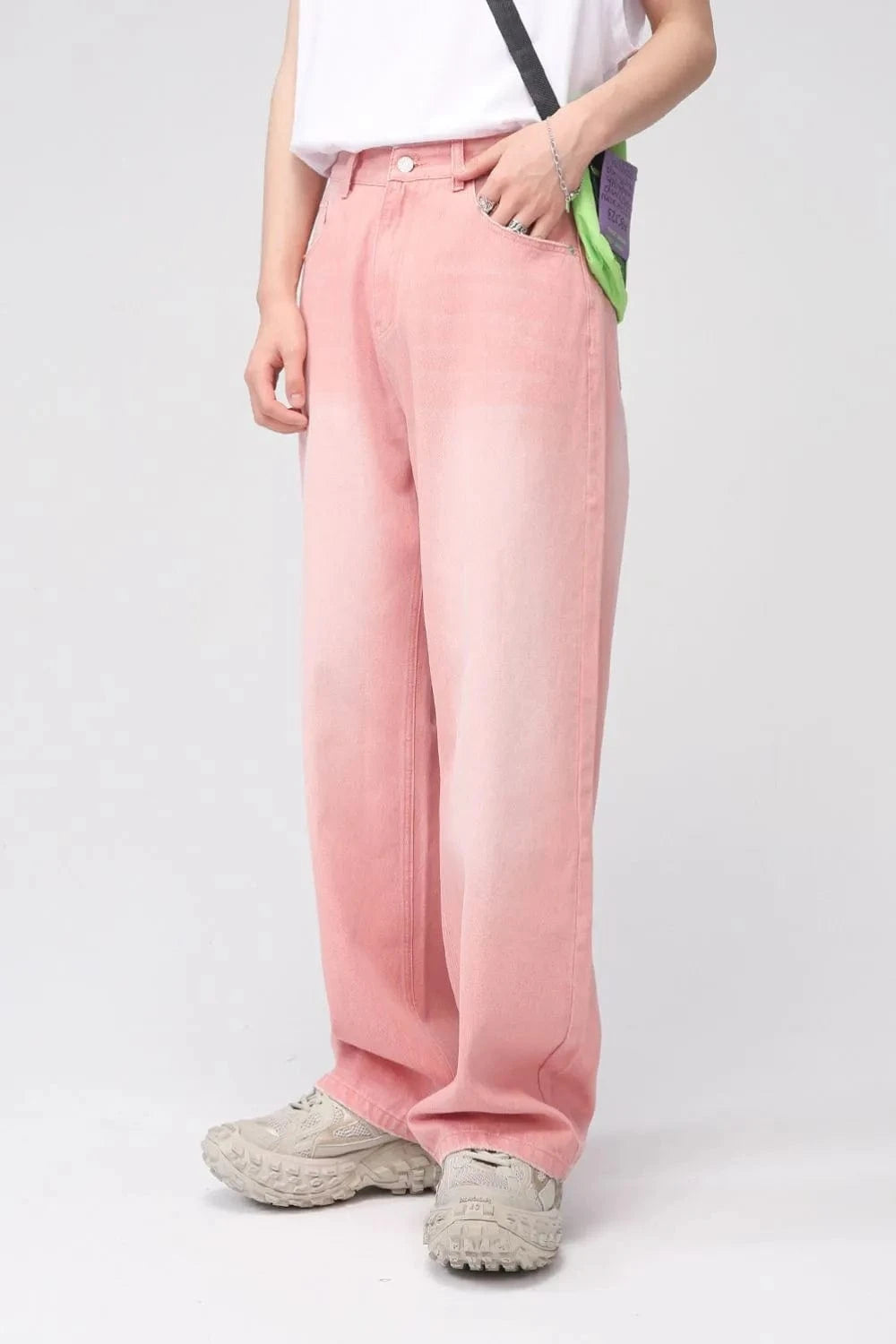 Pocketed Baggy Jeans Trendsi