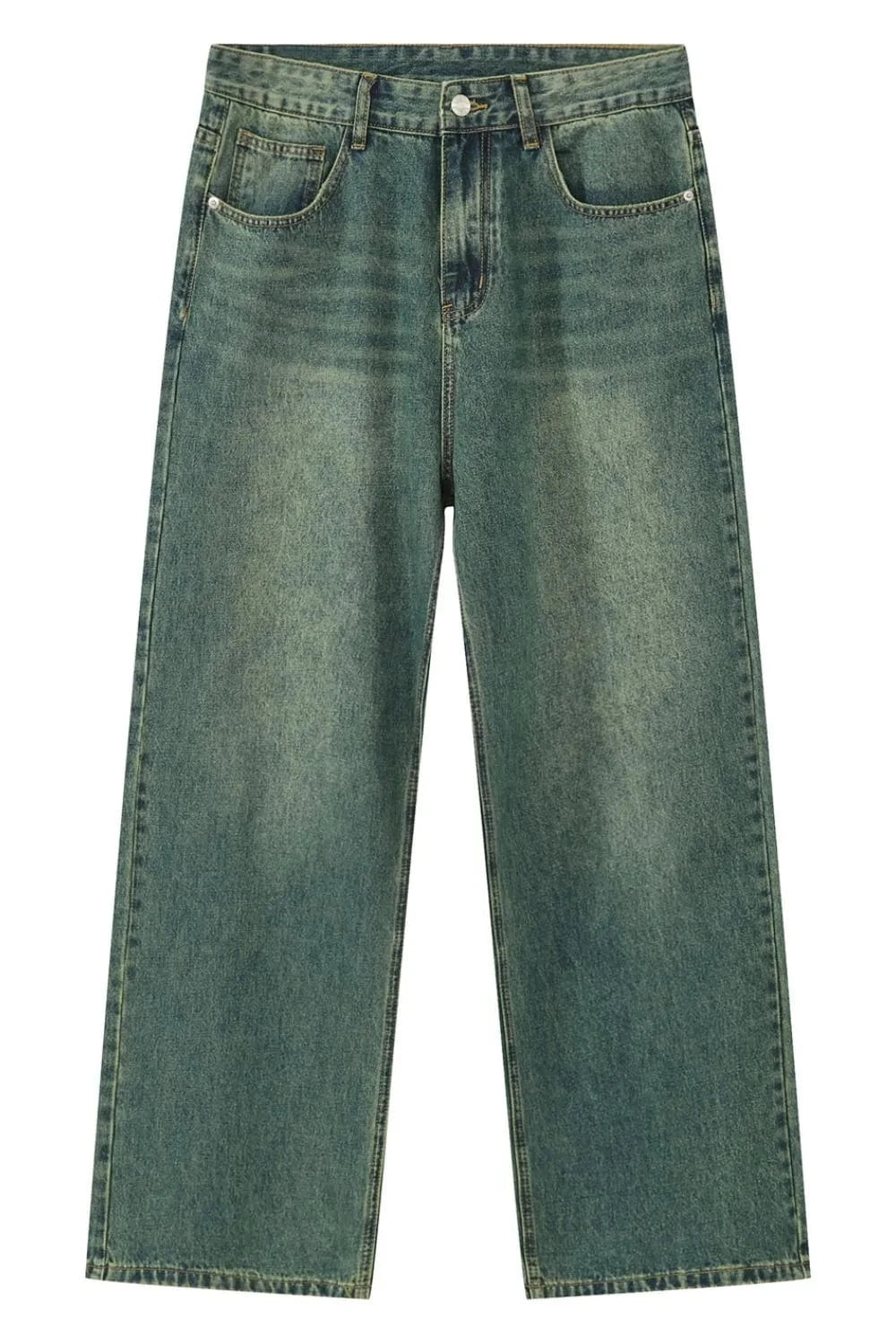 Pocketed Baggy Jeans Trendsi