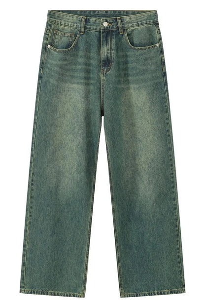 Pocketed Baggy Jeans Trendsi
