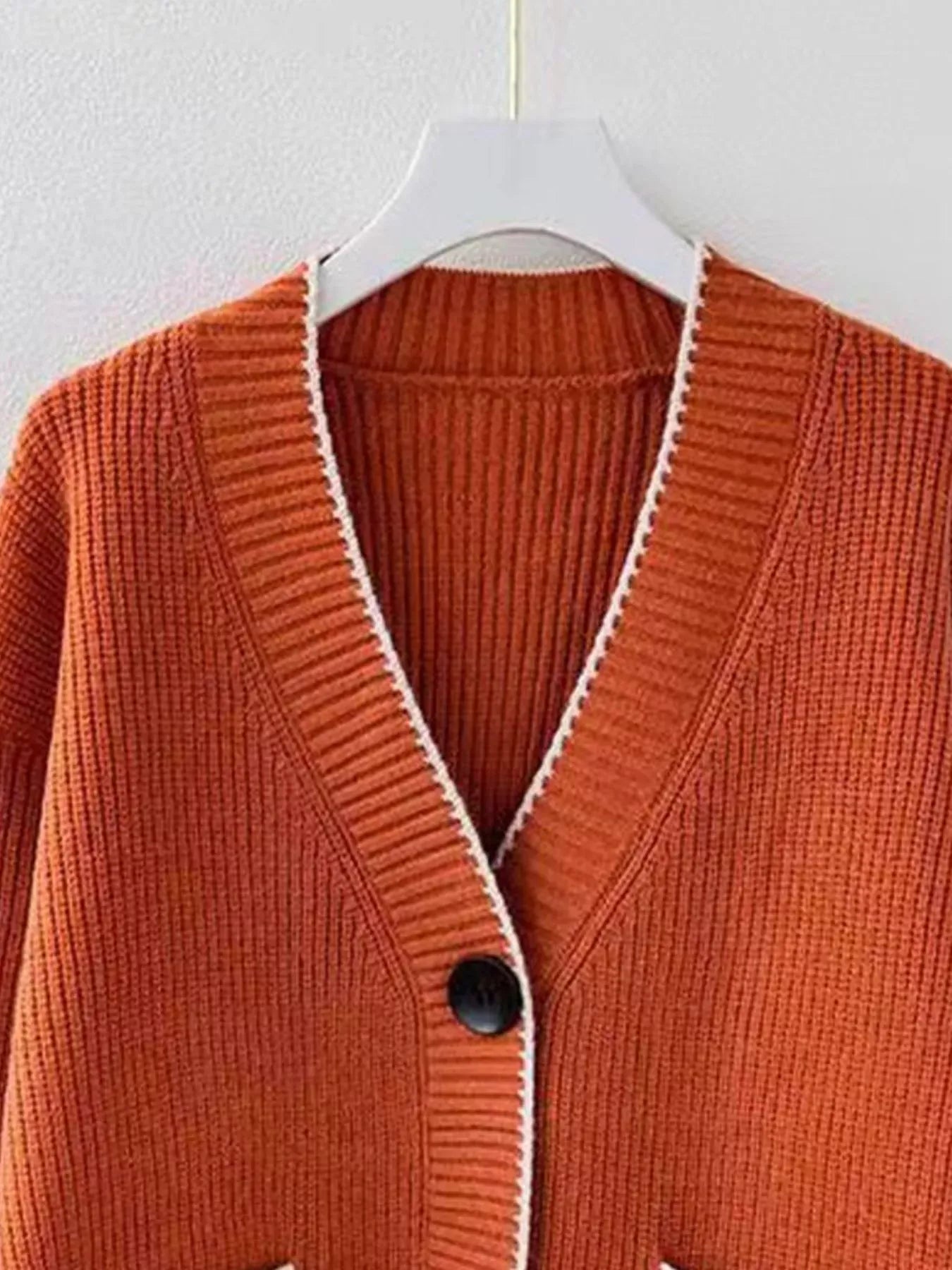 Pocketed Button Down Cardigan Cardigan The Nichole Collection