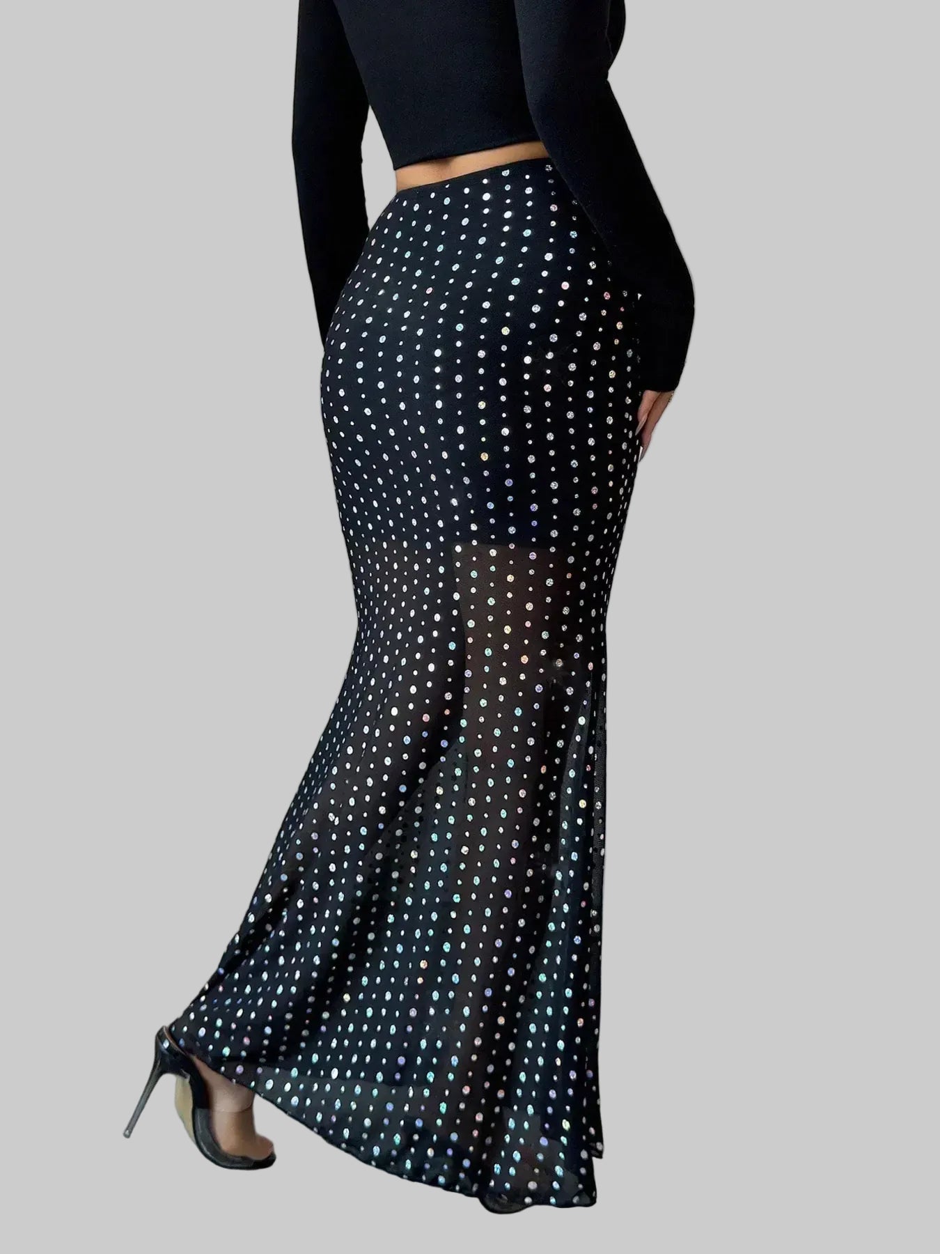 Polka Dot Maxi Skirt The Nichole Collection
