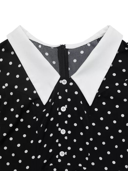 Polka Dot Peter Pan Collar Dress The Nichole Collection - Official Site