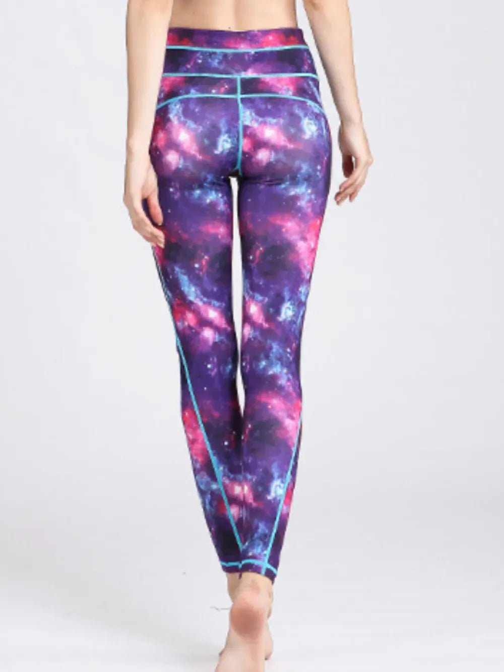 Printed Active High Waist Leggings The Nichole Collection