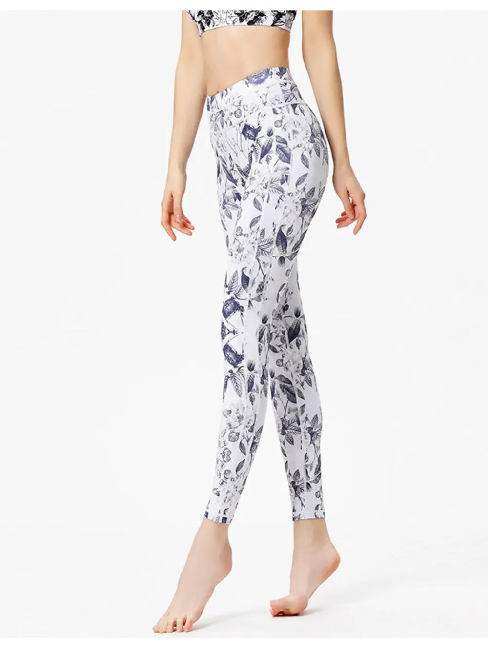 Printed Active High Waist Leggings The Nichole Collection