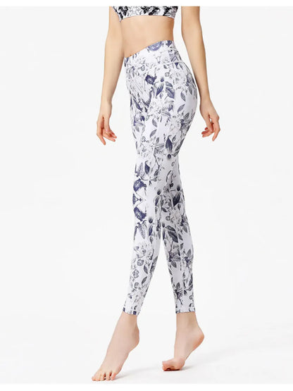 Printed Active High Waist Leggings The Nichole Collection