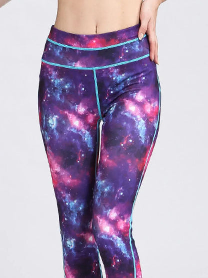 Printed Active High Waist Leggings The Nichole Collection