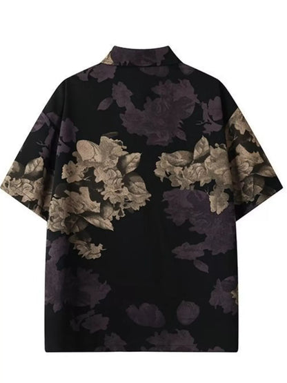 Printed Button Up Short Sleeve Shirt | The Nichole Collection