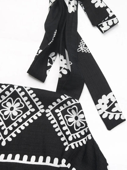 Printed Square Neck Maxi Cami Dress Maxi Dresses The Nichole Collection - Official Site