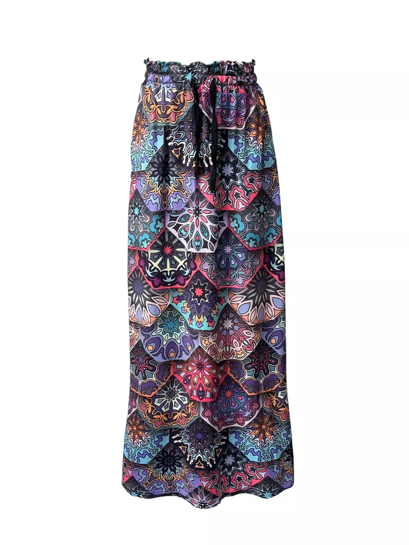 Printed Wide-Leg Pants The Nichole Collection