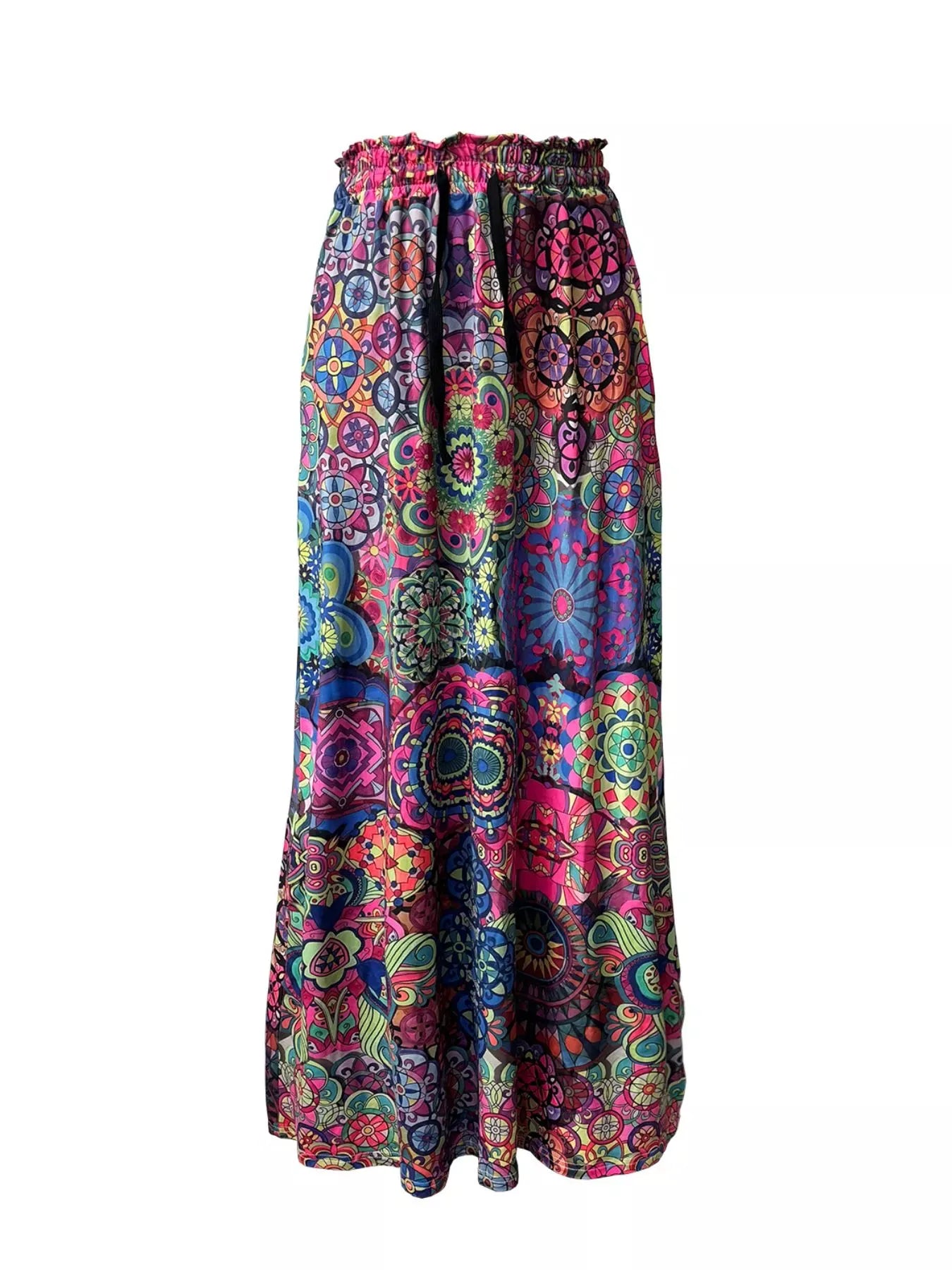 Printed Wide-Leg Pants The Nichole Collection